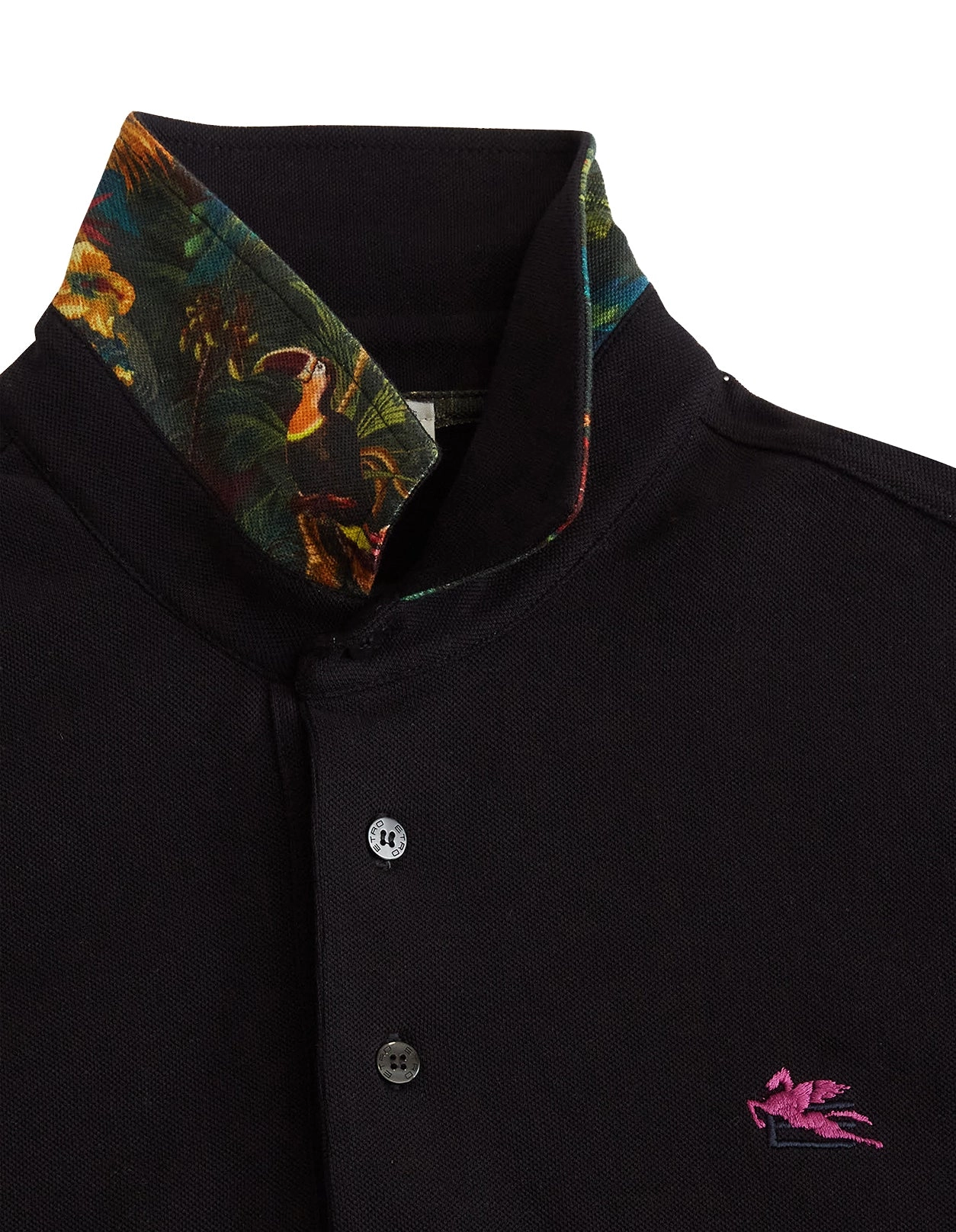 Etro Logo Embroidered Polo Shirt