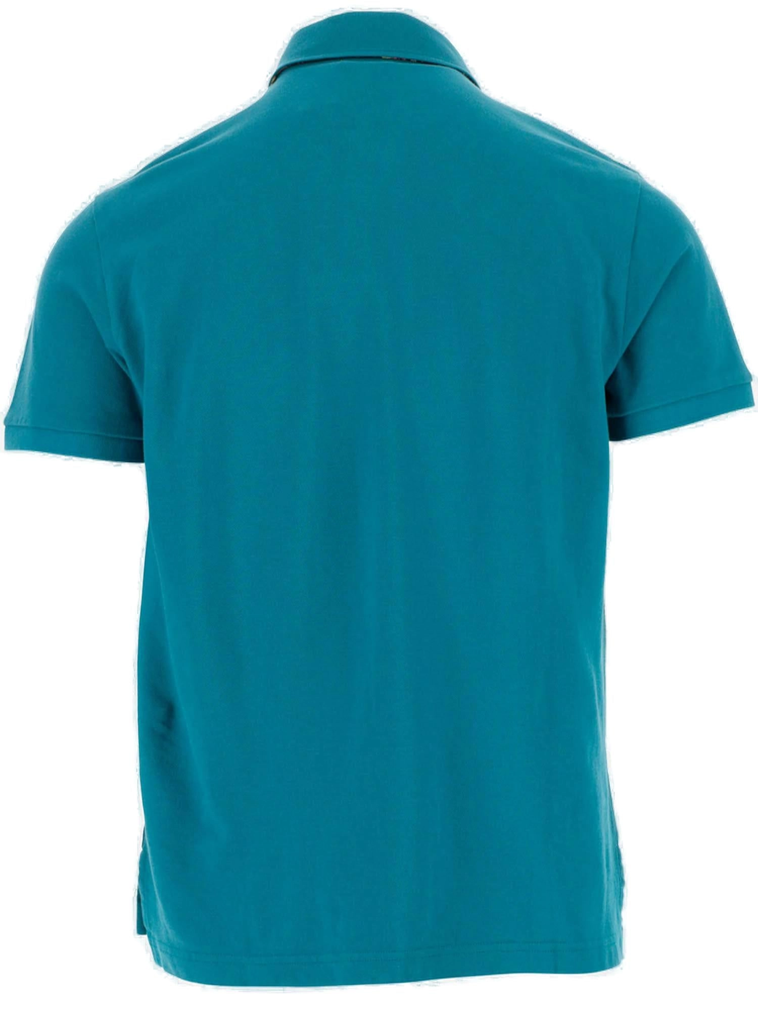 Etro Logo Embroidered Polo Shirt