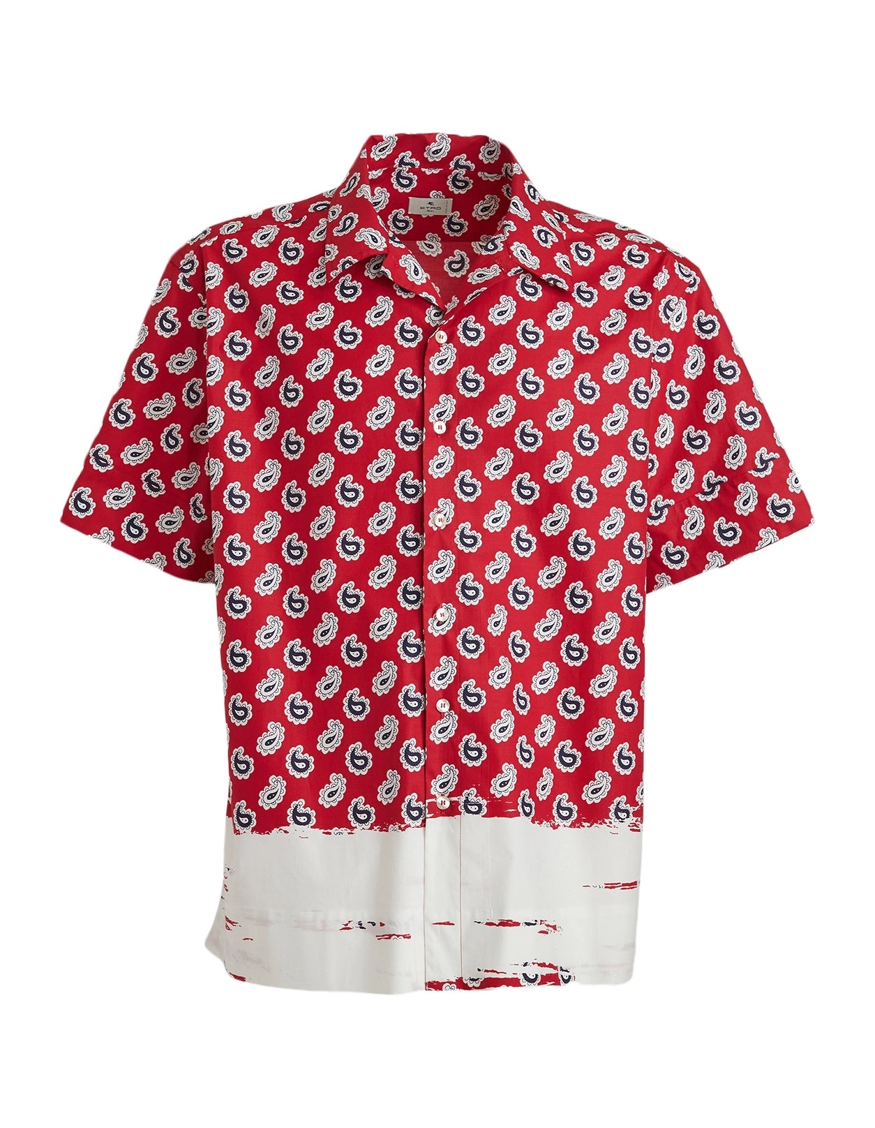 Etro Place Paisley Printed Short-Sleeve Shirt