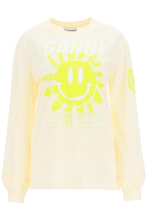 Ganni Graphic Printed Crewneck T-Shirt