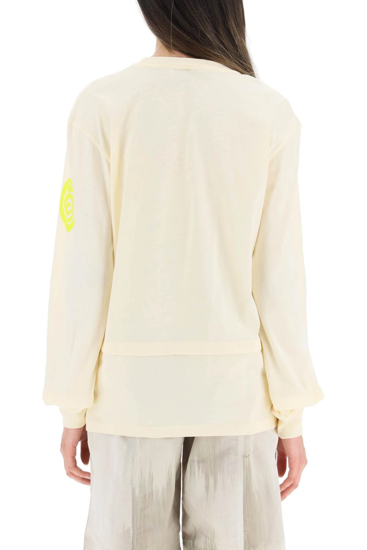 Ganni Graphic Printed Crewneck T-Shirt