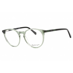 Gant Men's Eyeglasses - Shiny Dark Green Plastic Round Shape 53mm Frame | GA3286 096