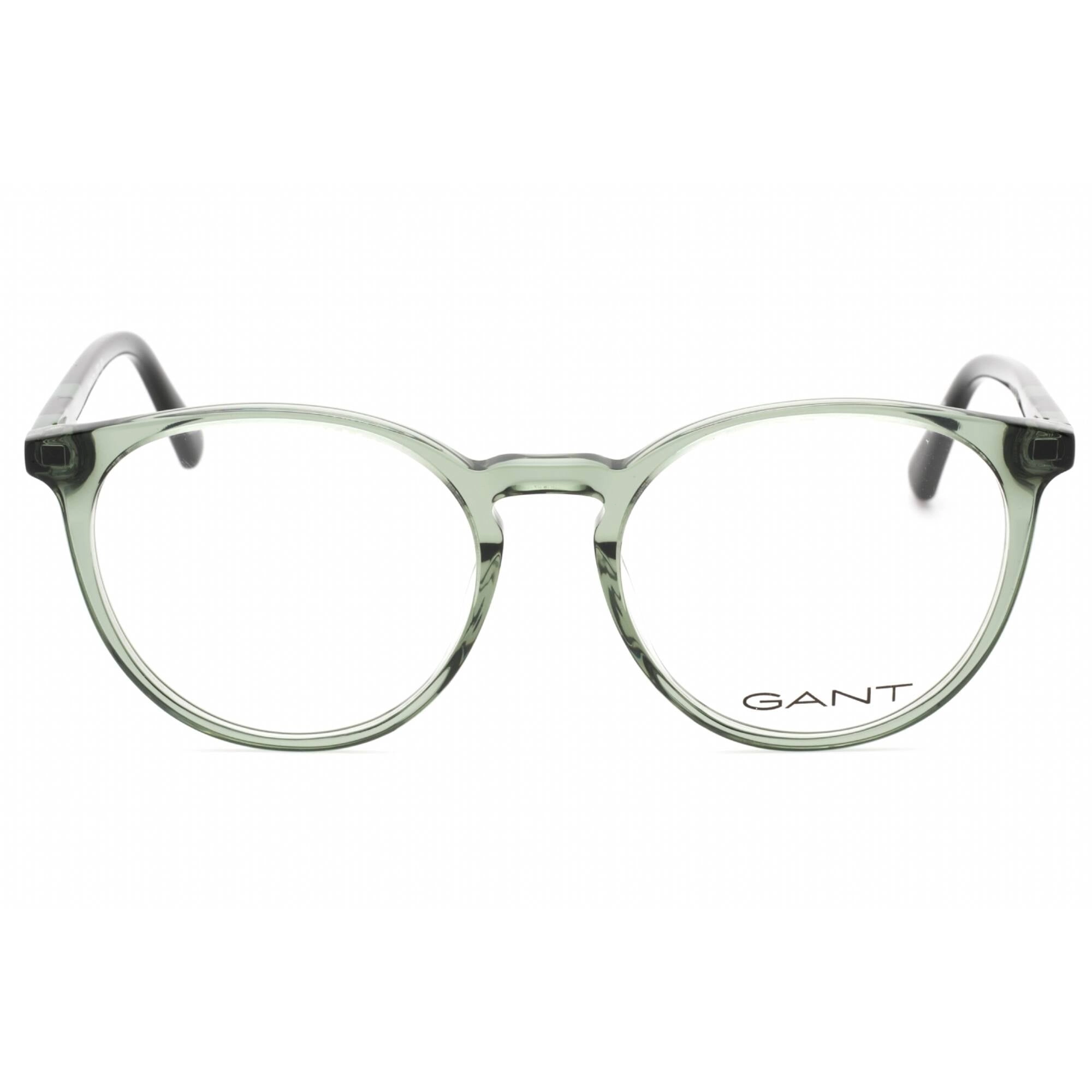 Gant Men's Eyeglasses - Shiny Dark Green Plastic Round Shape 53mm Frame | GA3286 096