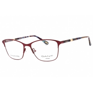 Gant Women's Eyeglasses - Matte Violet Metal Full Rim Rectangular Frame | GA4081 082
