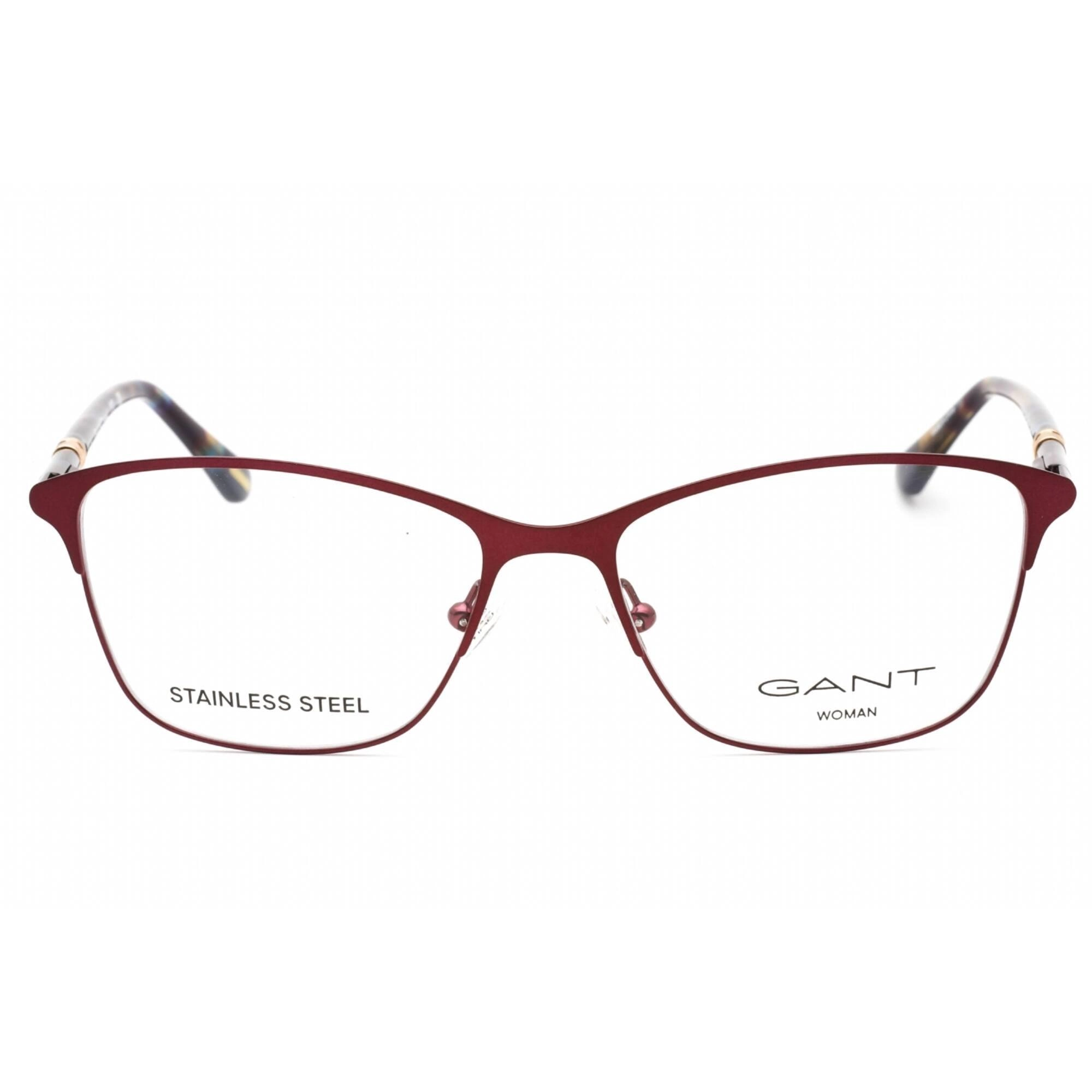 Gant Women's Eyeglasses - Matte Violet Metal Full Rim Rectangular Frame | GA4081 082