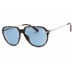 Guess Men's Sunglasses - Blonde Havana Injected Propionate Aviator Frame | GU00067 53V