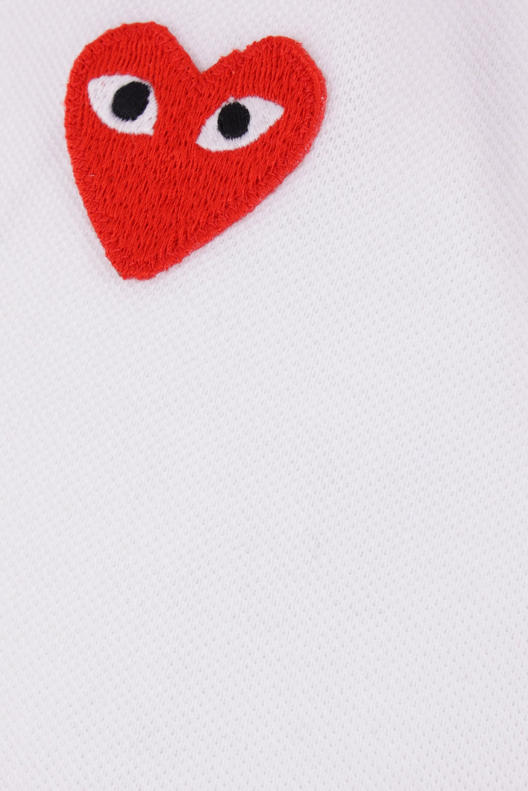 Heart logo patch piquet polo shirt