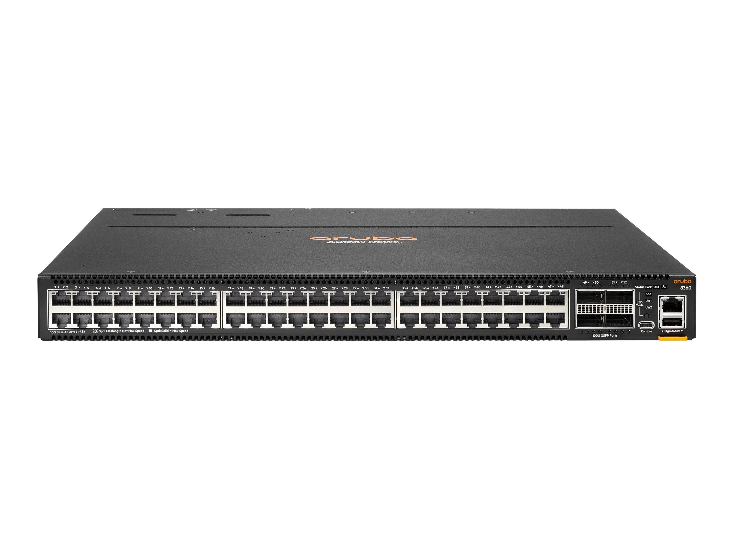 HPE Aruba CX 8360-48XT4C - Switch - L3 - managed - 48 x 100/1000/2.5G/5G/10GBase-T   4 x 40 Gigabit QSFP  / 100 Gigabit QSFP28 JL707A#AKJ