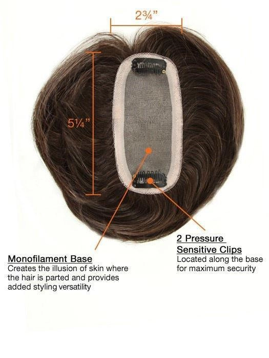 Human Hair Clip-In Bangs by Raquel Welch | (Hand Knotted Monofilament Base)