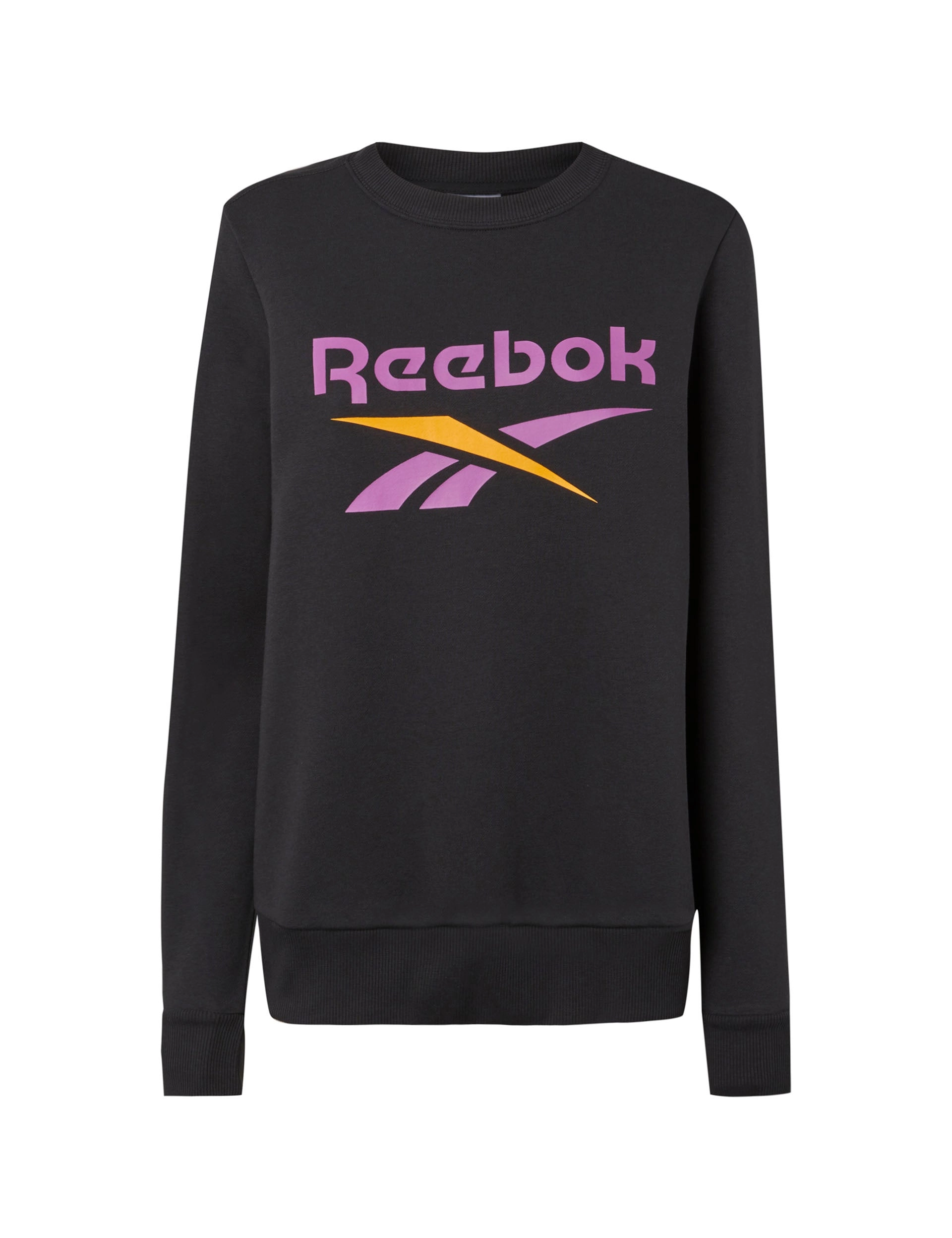 Identity Big Logo Sweatshirt - Black/Purple Rave/Electric Amber