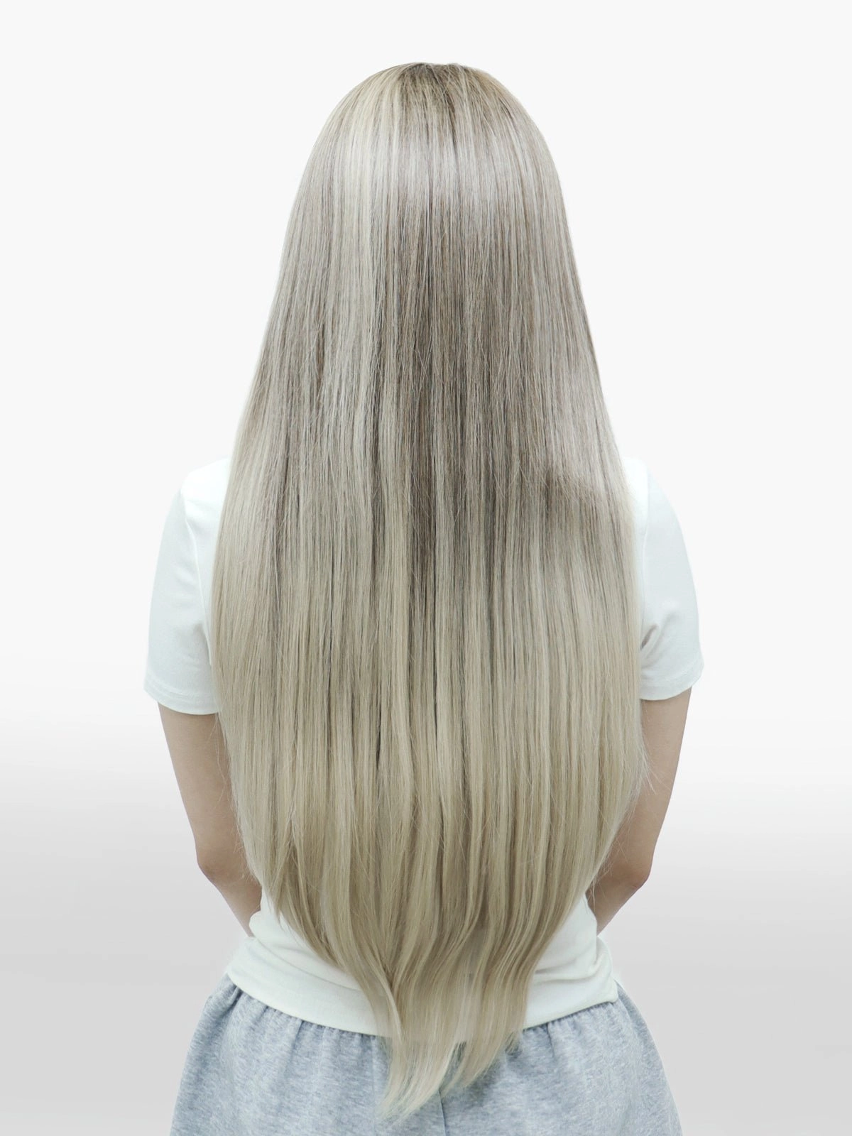 IMstyle Lala Ombre Blonde Straight long Hair 13*4 free Parting lace Wig W216-CF245-C13X4