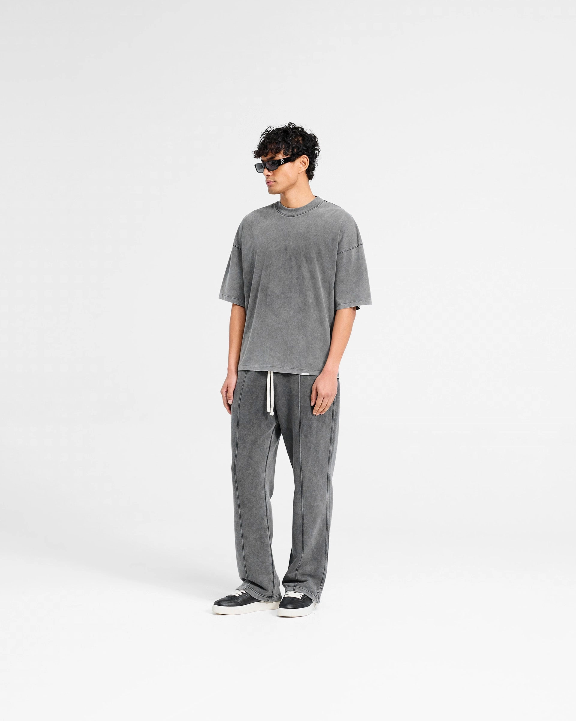 Initial Boxy T-Shirt - Vintage Grey