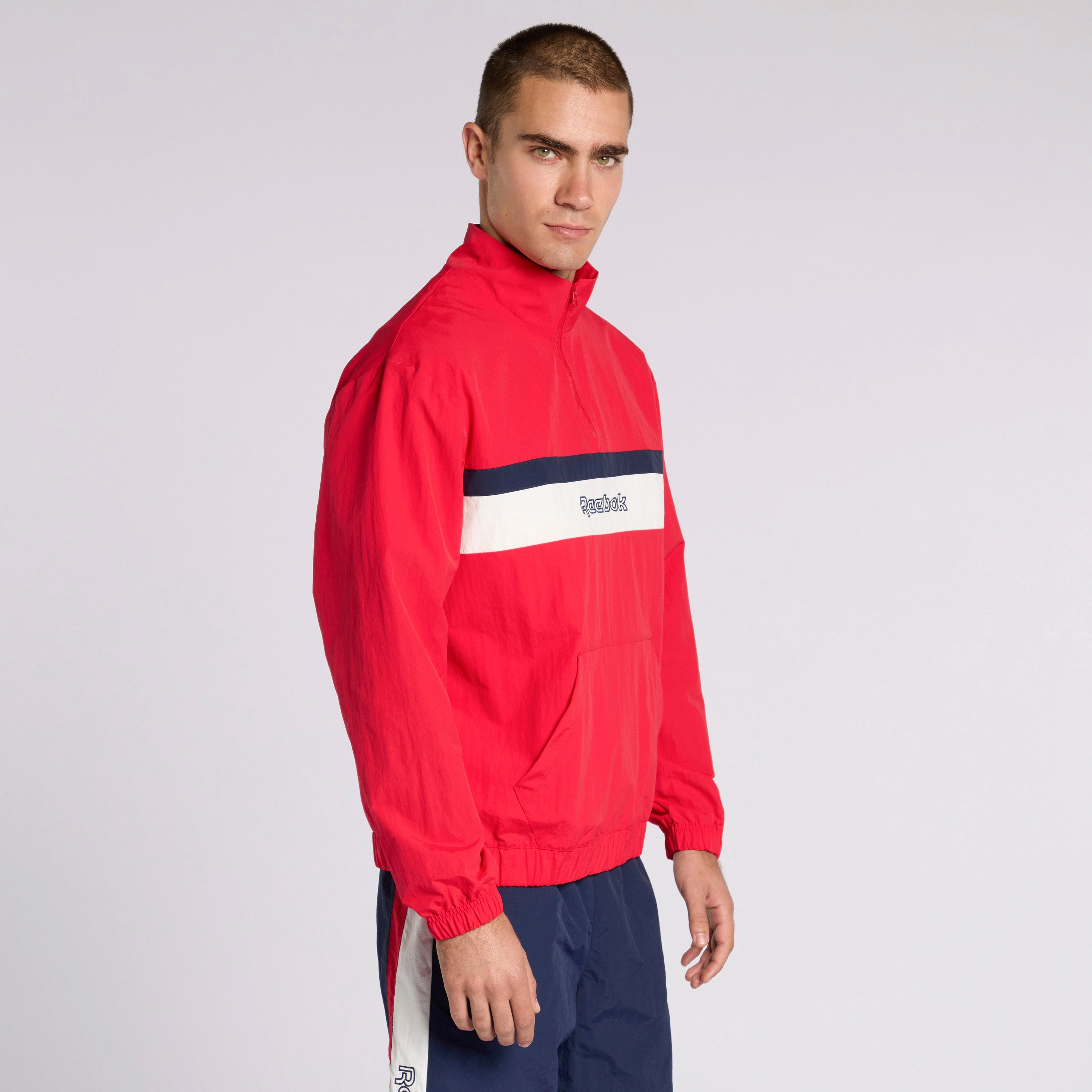 Ivy League Woven 1/4 Zip Vector Red
