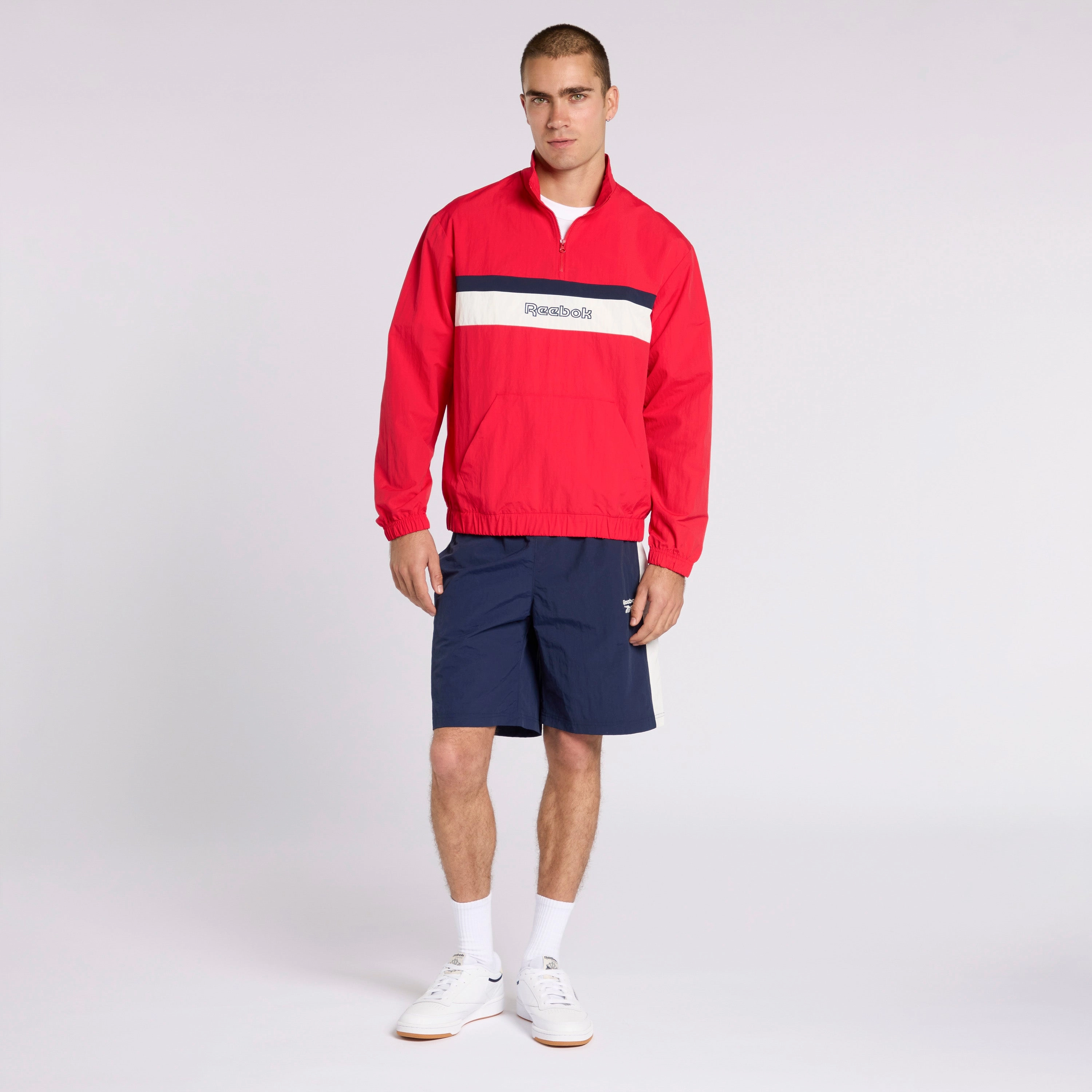 Ivy League Woven 1/4 Zip Vector Red