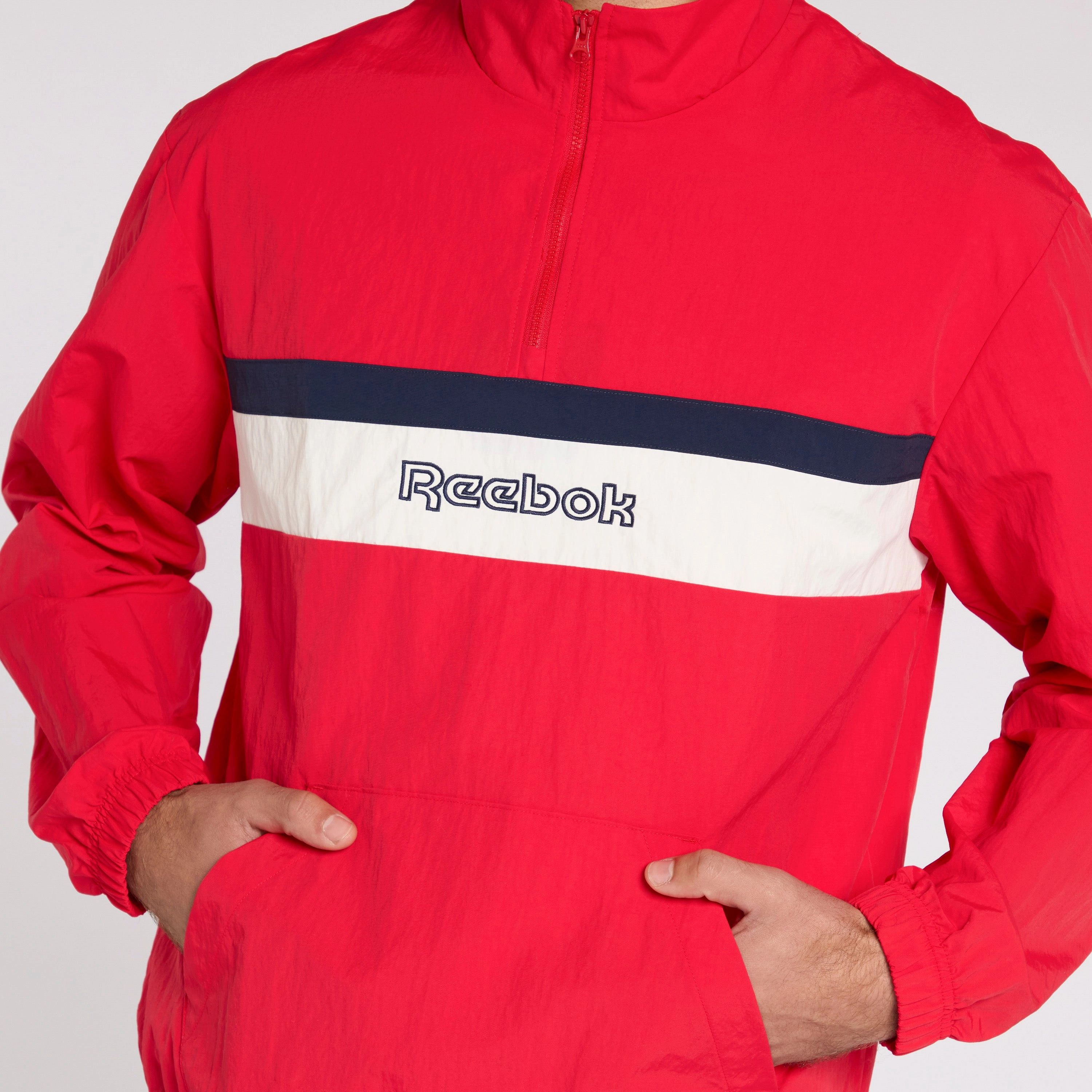 Ivy League Woven 1/4 Zip Vector Red