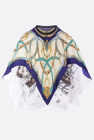 jersey and silk t-shirt