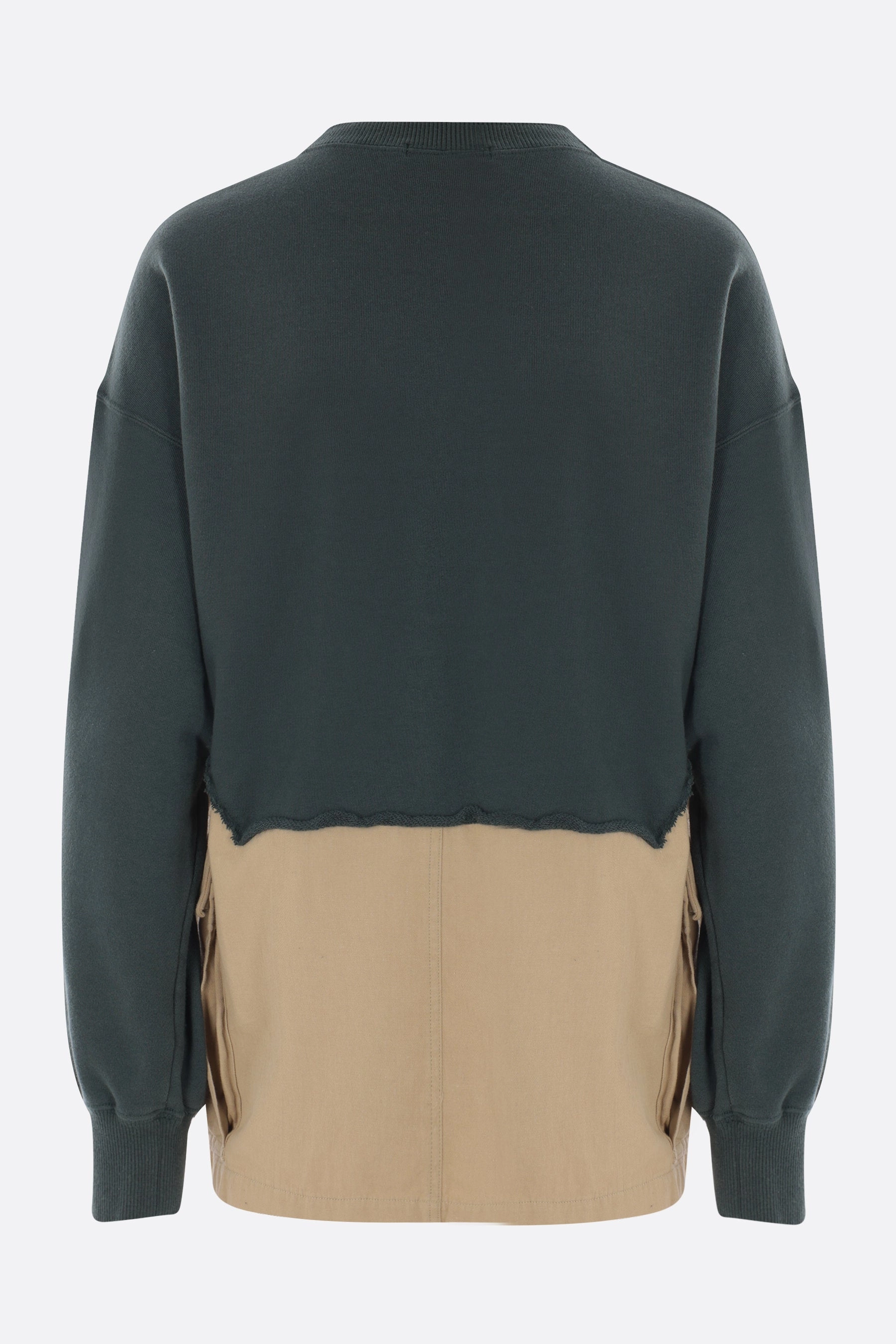 jersey deconstructed sweatshirt