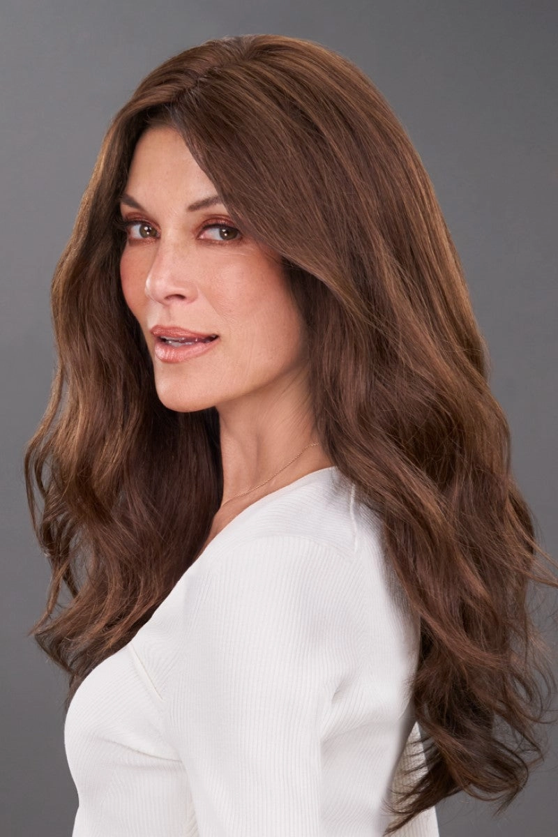 Jon Renau Toppers - EasiPart T 18" (#821) - Remy Human Hair