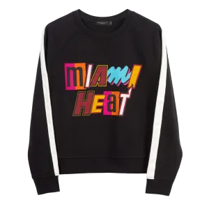 Junk Food Miami HEAT Overtime Mashup Women's Crewneck
