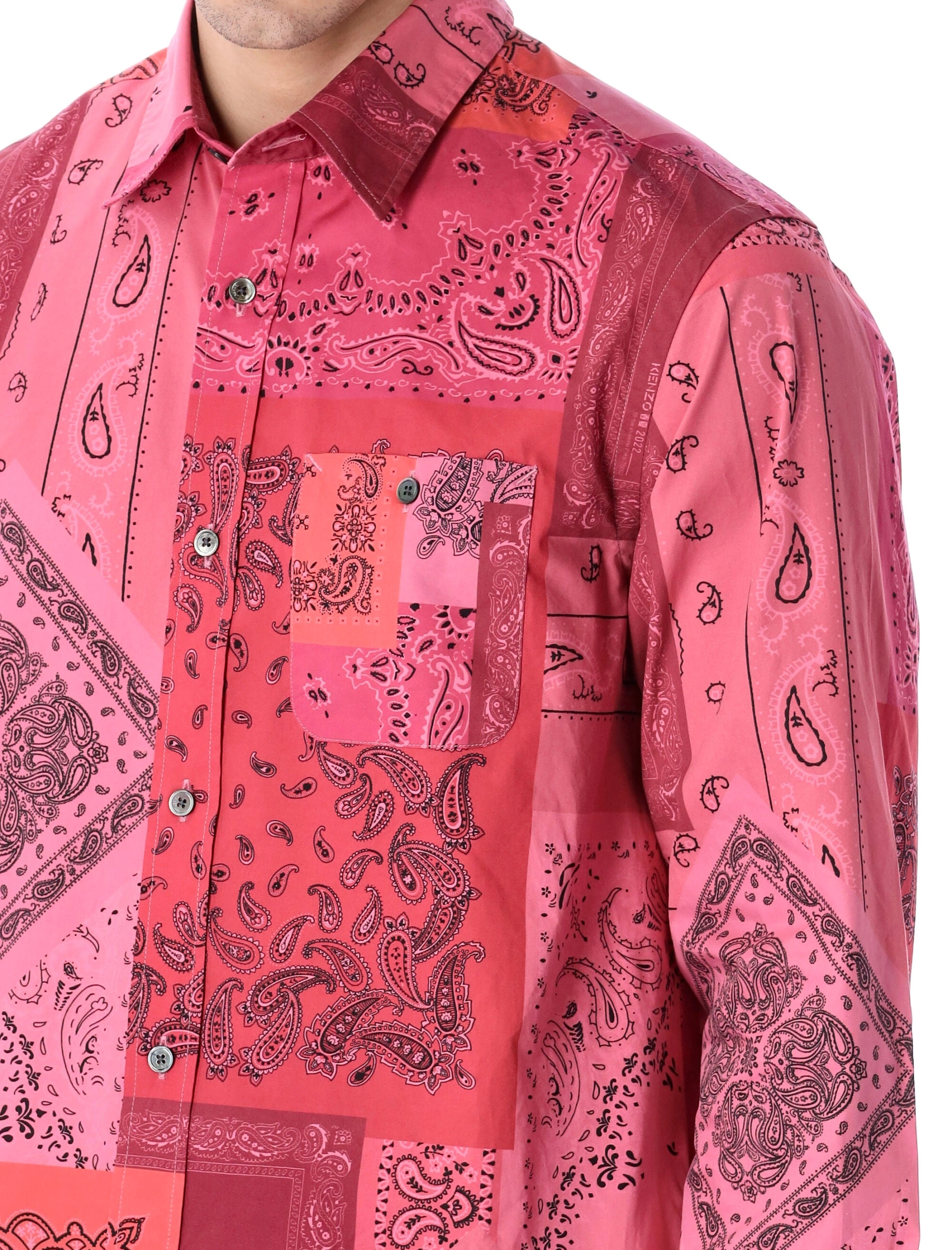 Kenzo Bandana Printed Long-Sleeved Shirt
