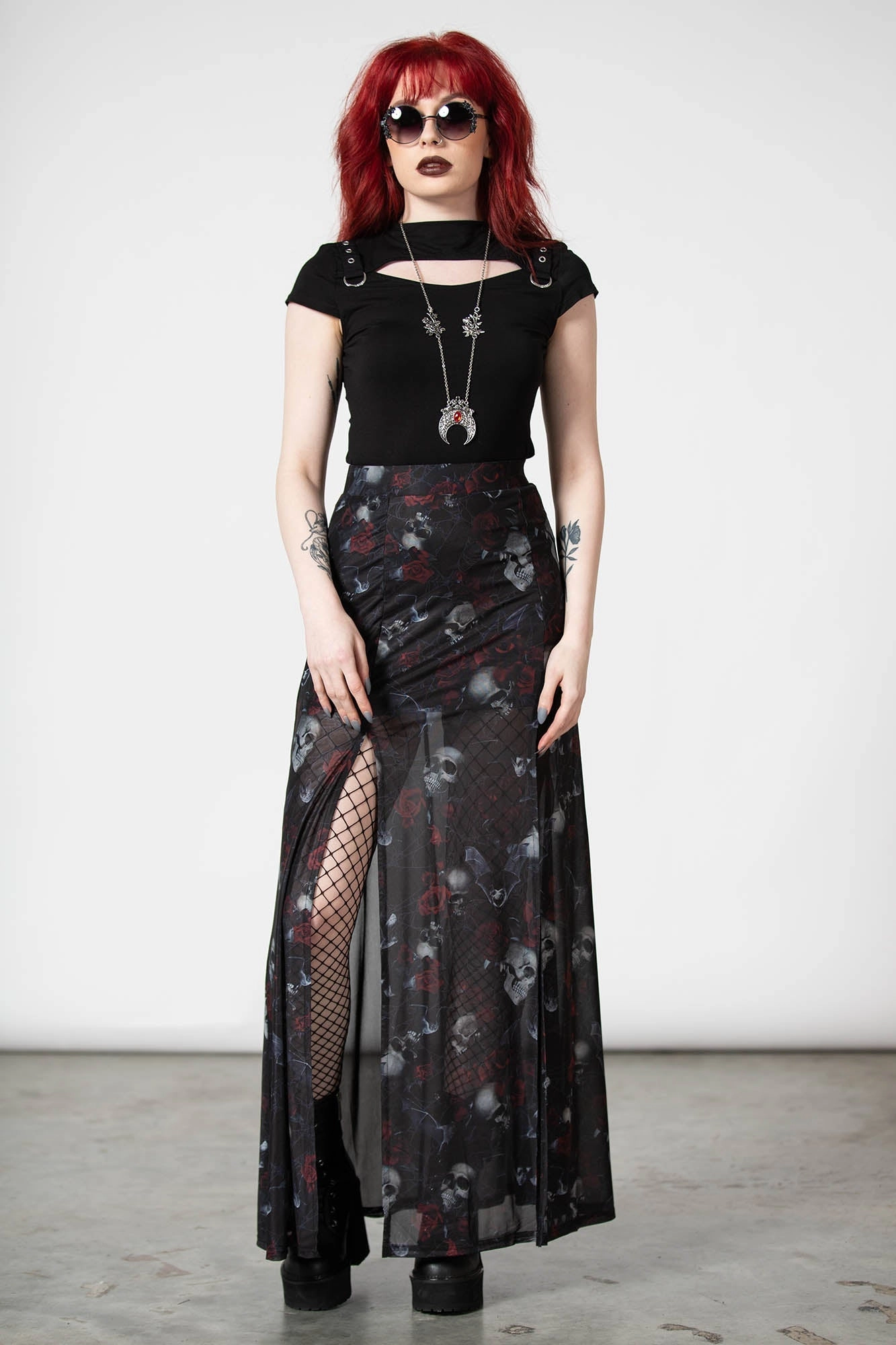 Kleadora Mesh Maxi Skirt