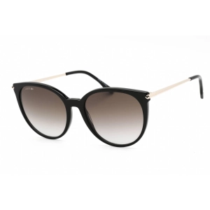 Lacoste Women's Sunglasses - Black Oval Shape Frame Grey Gradient Lens | L928S 001