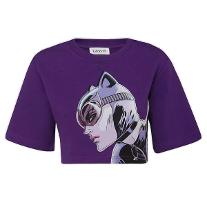 Lanvin Graphic Printed Cropped T-Shirt