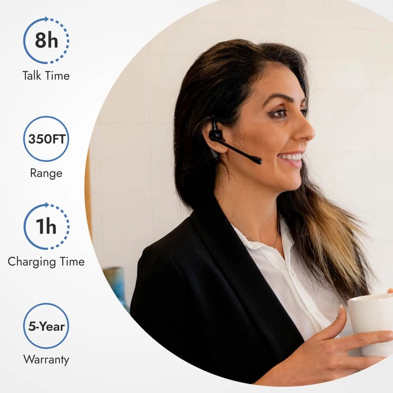 Leitner LH280 On-the-Ear Wireless Headset – Executive Bundle