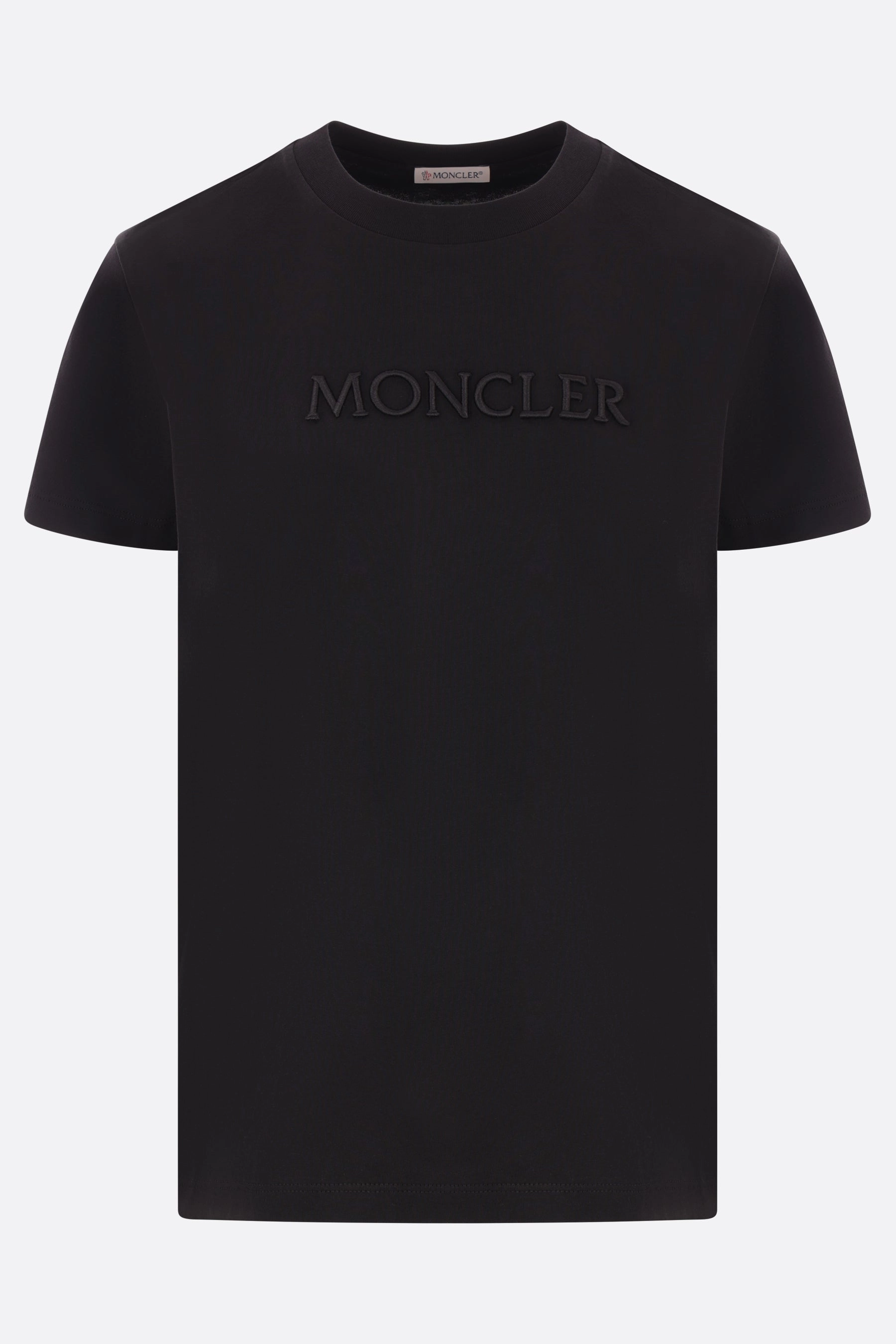 logo embroidered cotton t-shirt