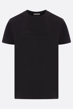 logo embroidered cotton t-shirt