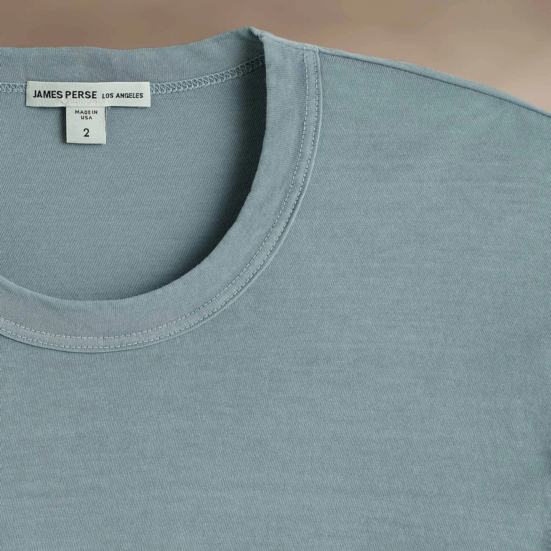 Long Sleeve Crew Neck - Azure Pigment