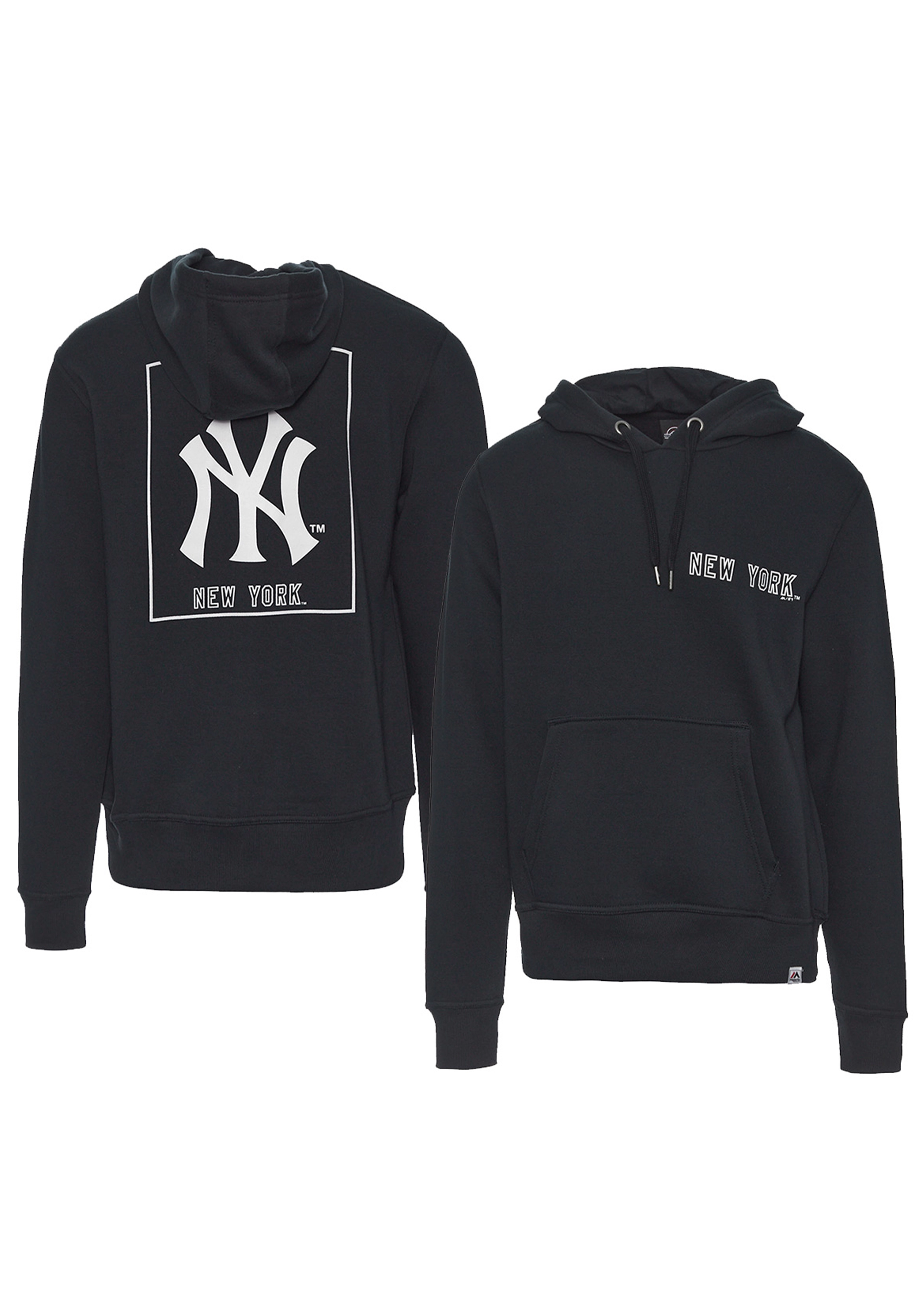 Majestic Athletic Mens Yankees Marquer Hoodie Navy <br> MNY7520NL