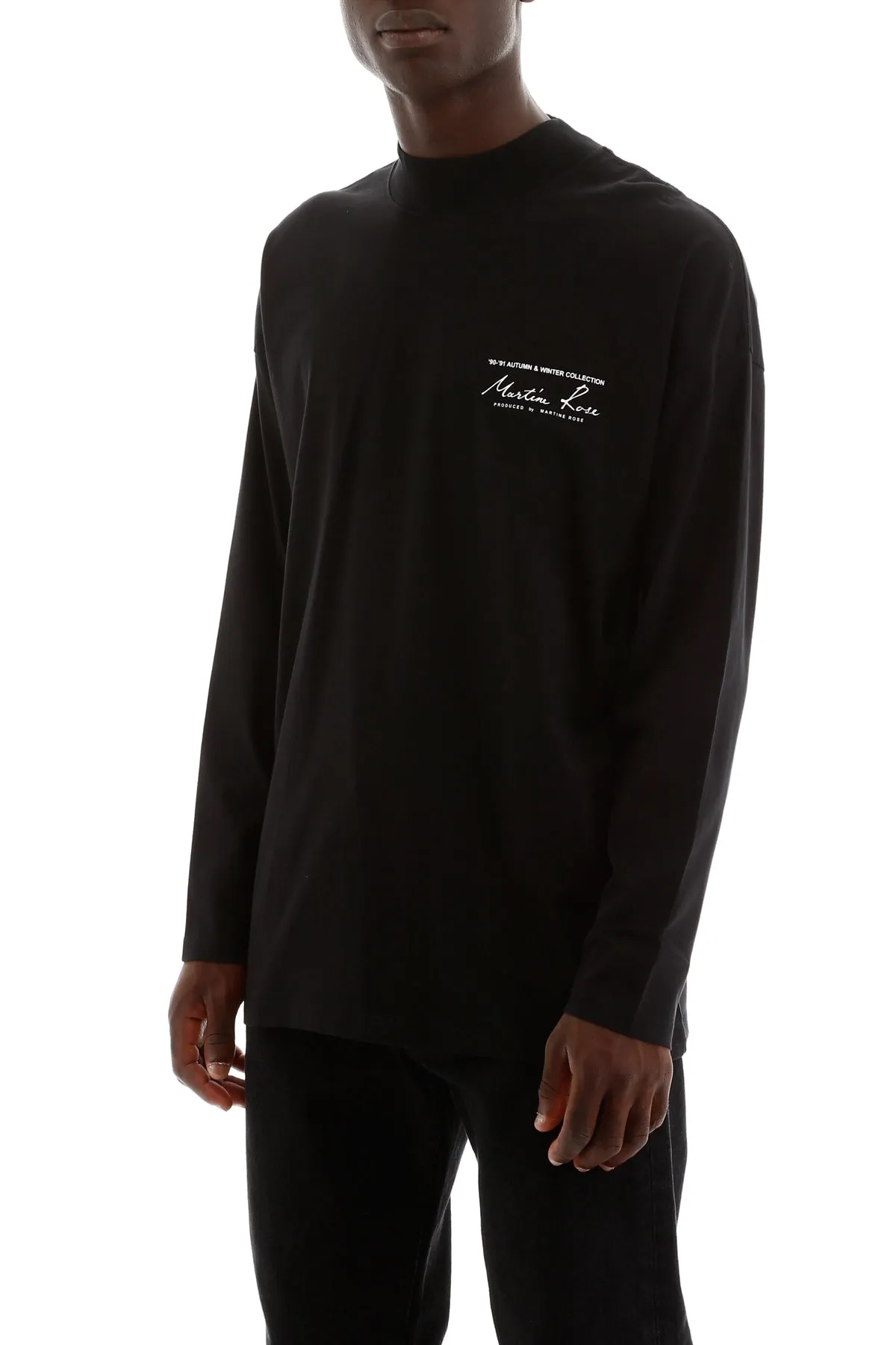 Martine Rose Mockneck Long-Sleeved T-Shirt