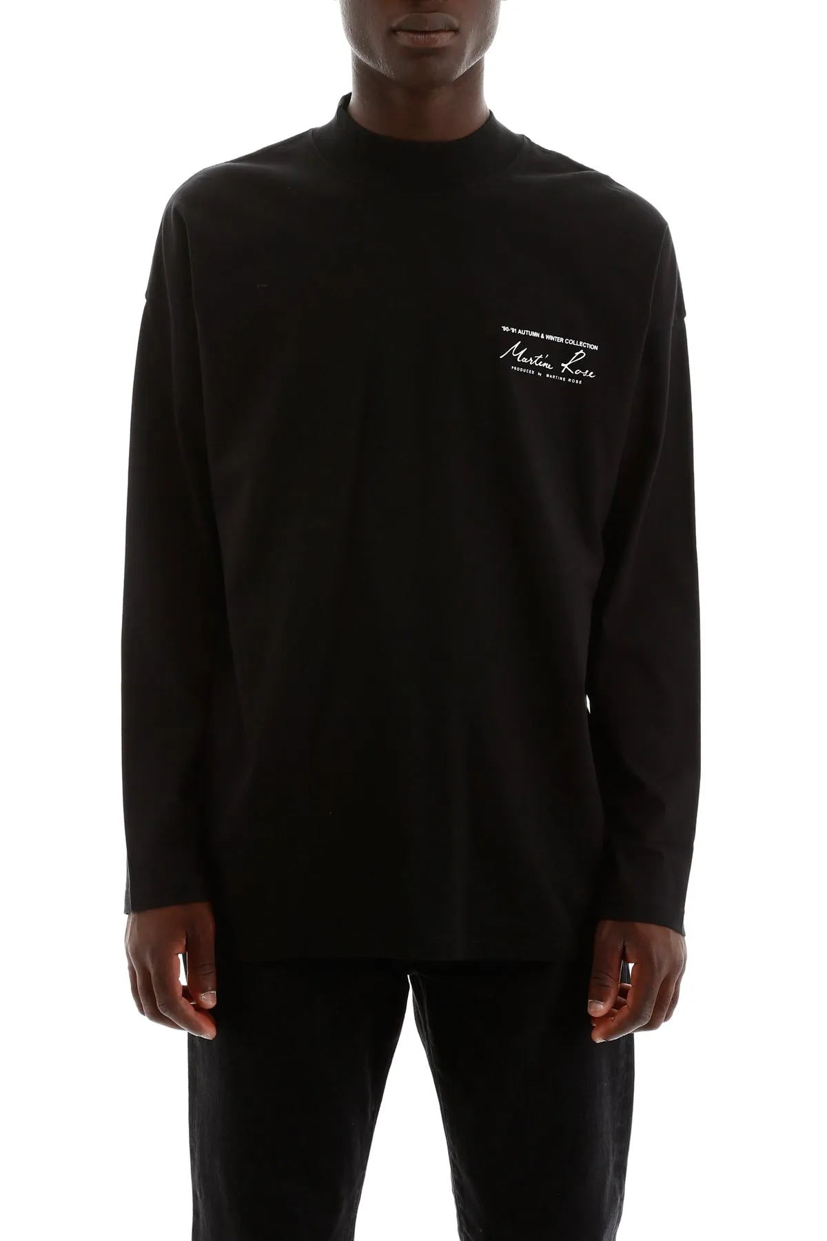 Martine Rose Mockneck Long-Sleeved T-Shirt