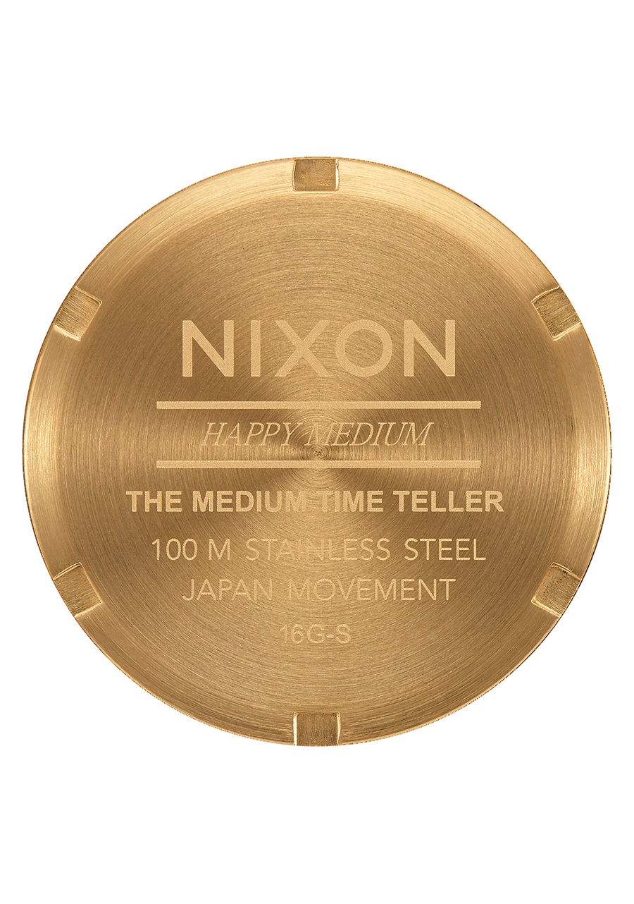 Medium Time Teller - Gold / Green Sunray