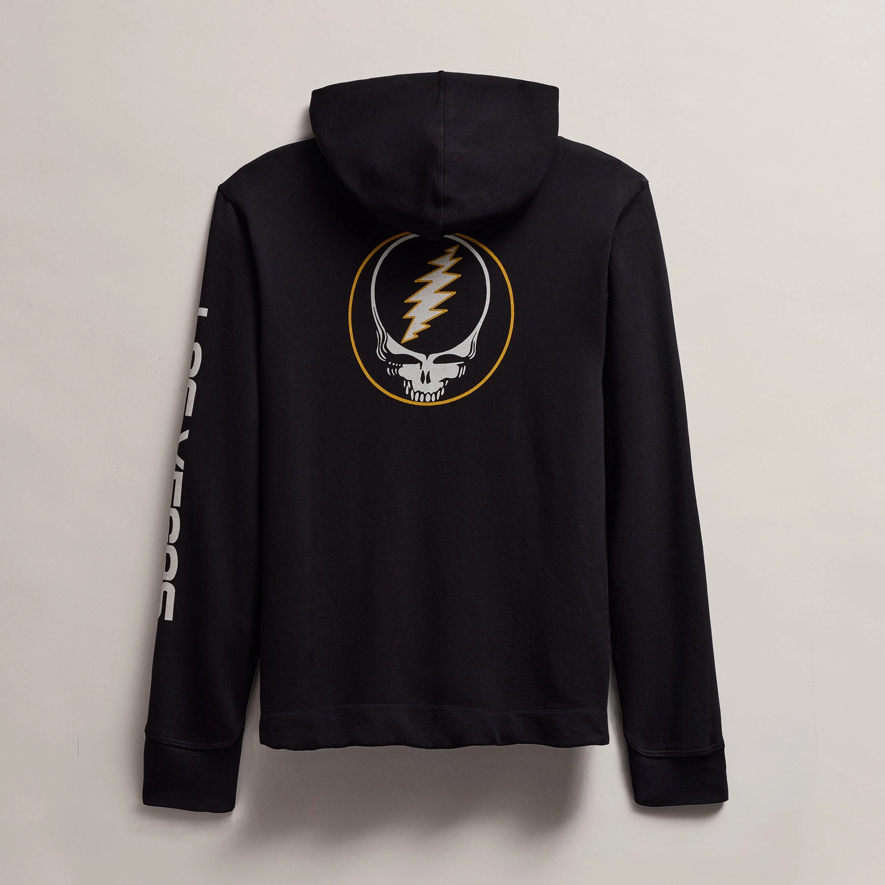Men's Grateful Dead Lightning Bolt Hoodie - Black/Cadmium