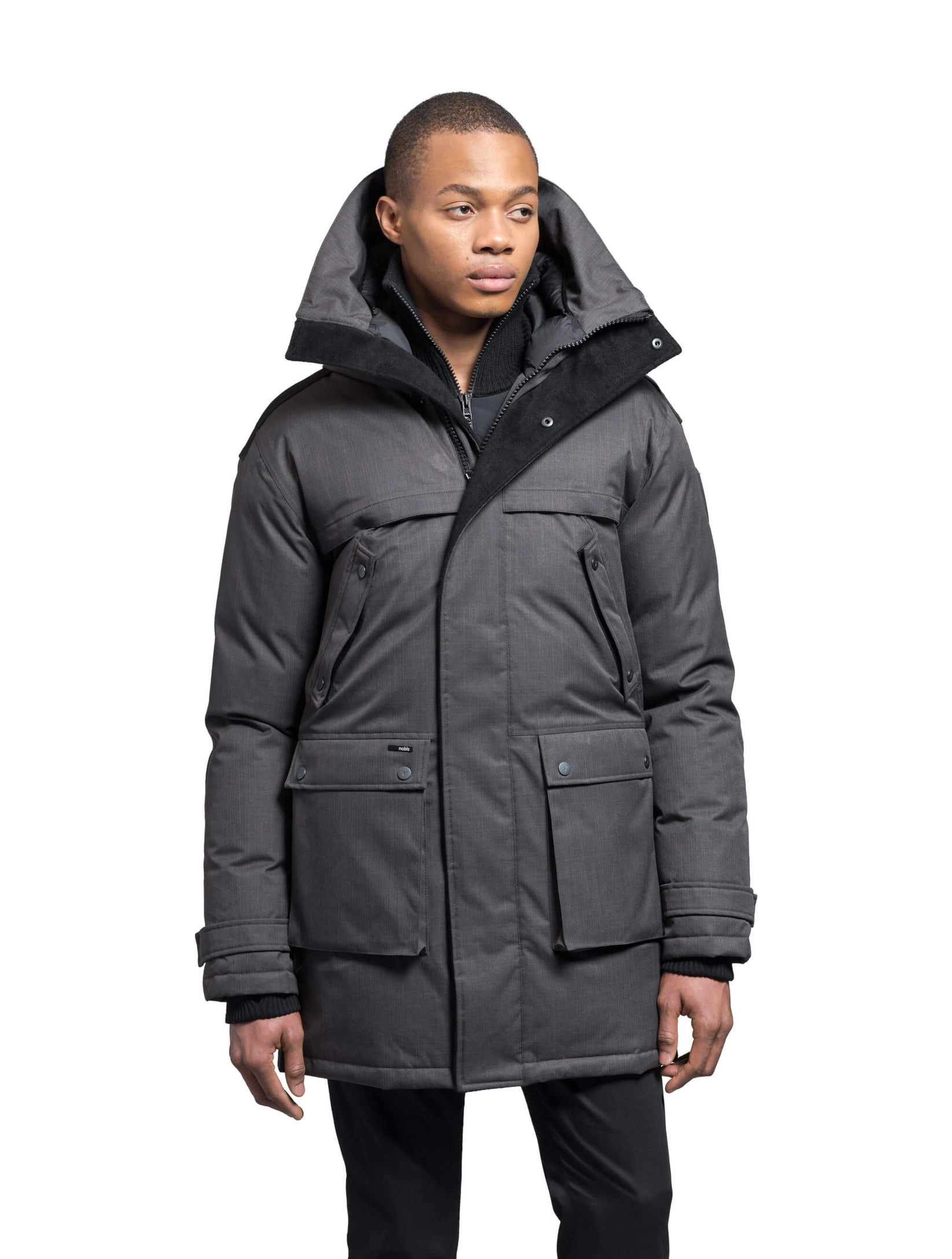 Men's Nobis Yatesy-NF Long Parka Steel Grey