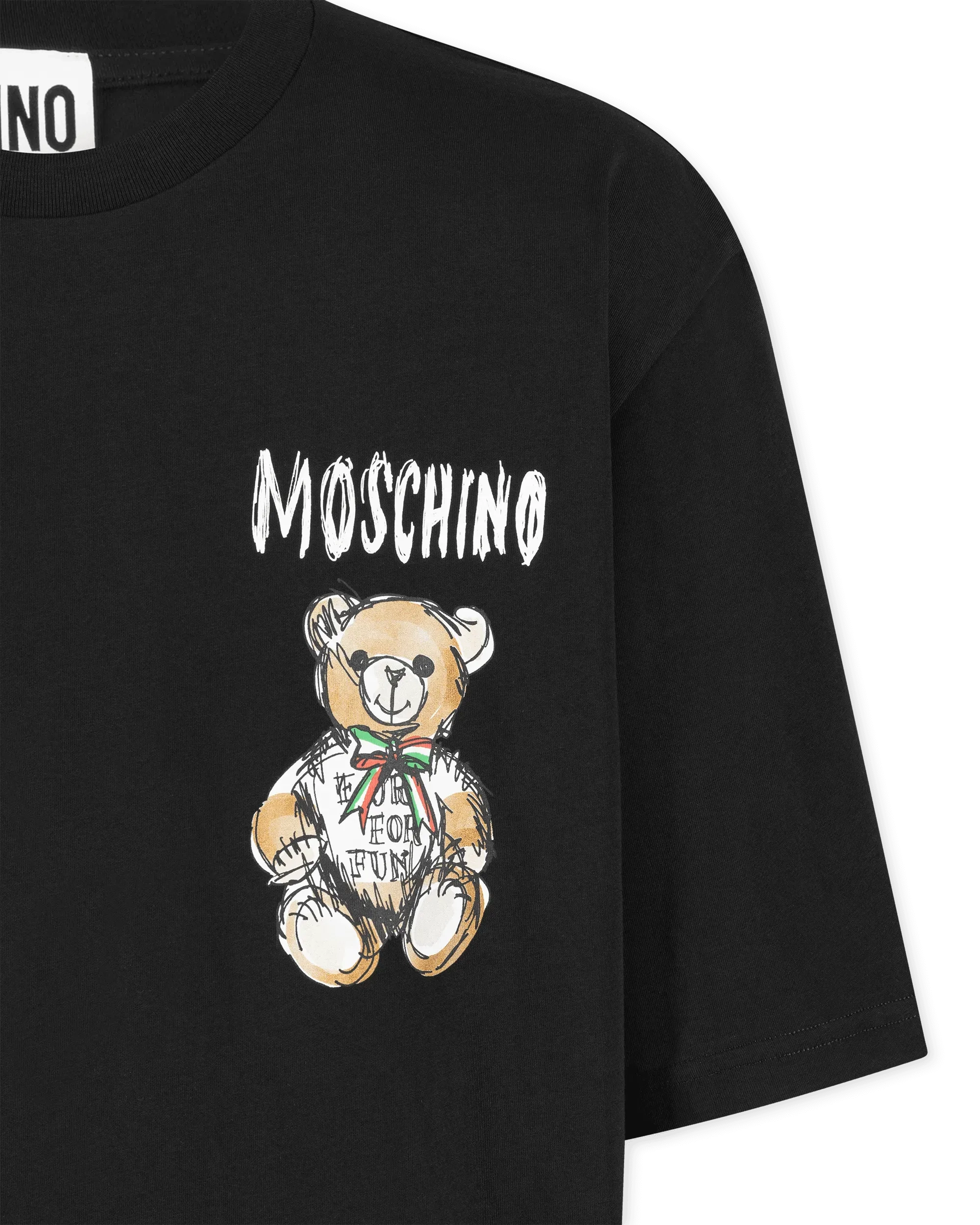 Mini Drawn Teddy Bear Organic T-Shirt