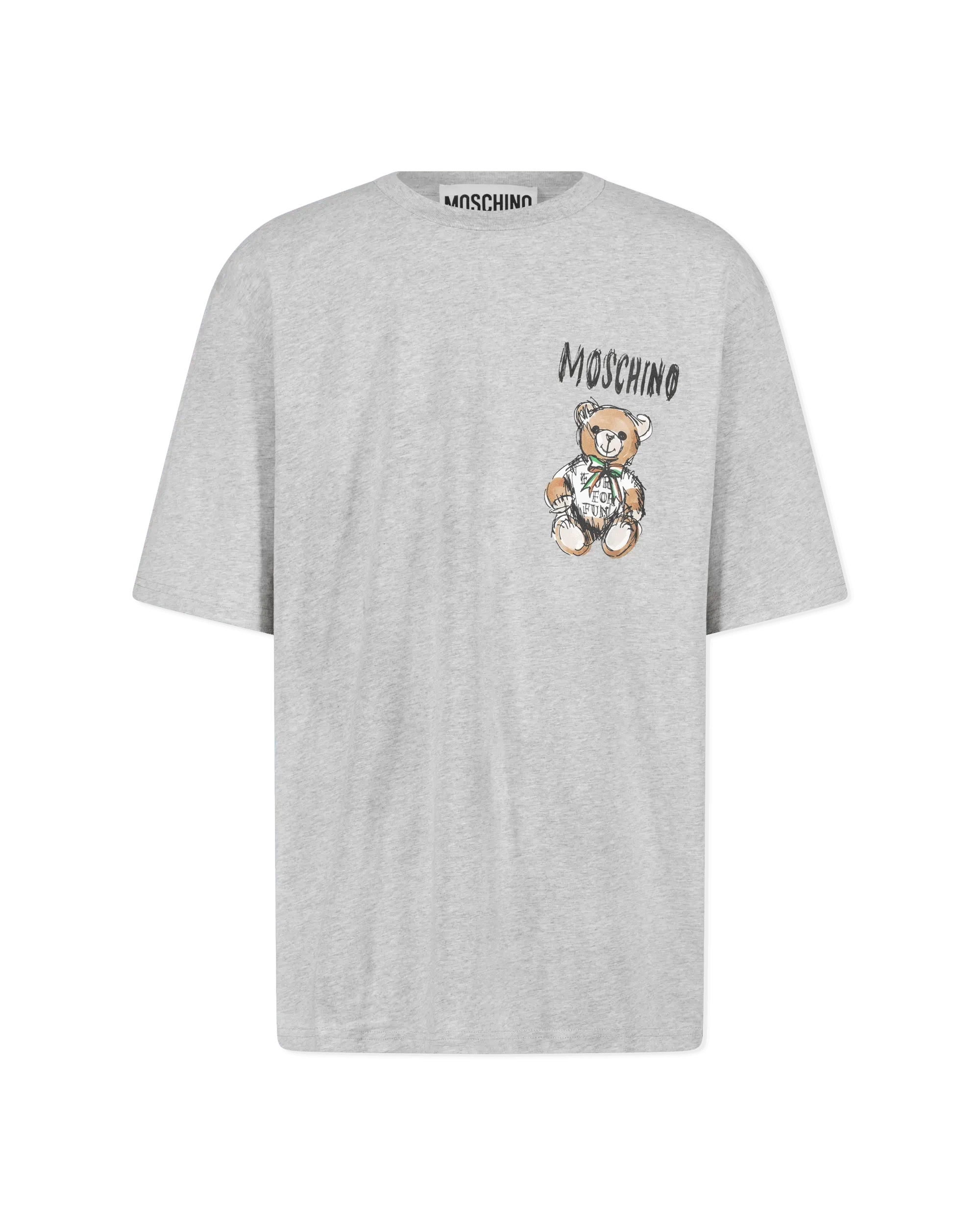 Mini Drawn Teddy Bear Organic T-Shirt