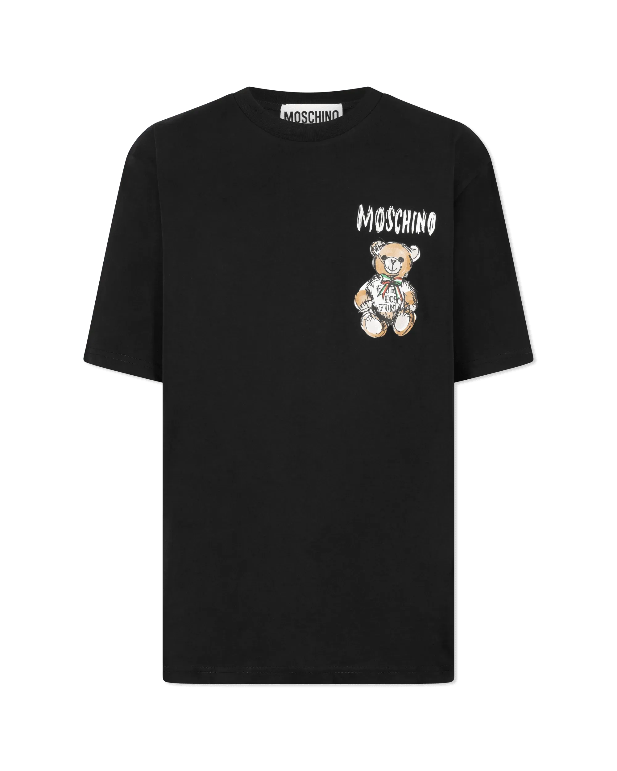 Mini Drawn Teddy Bear Organic T-Shirt
