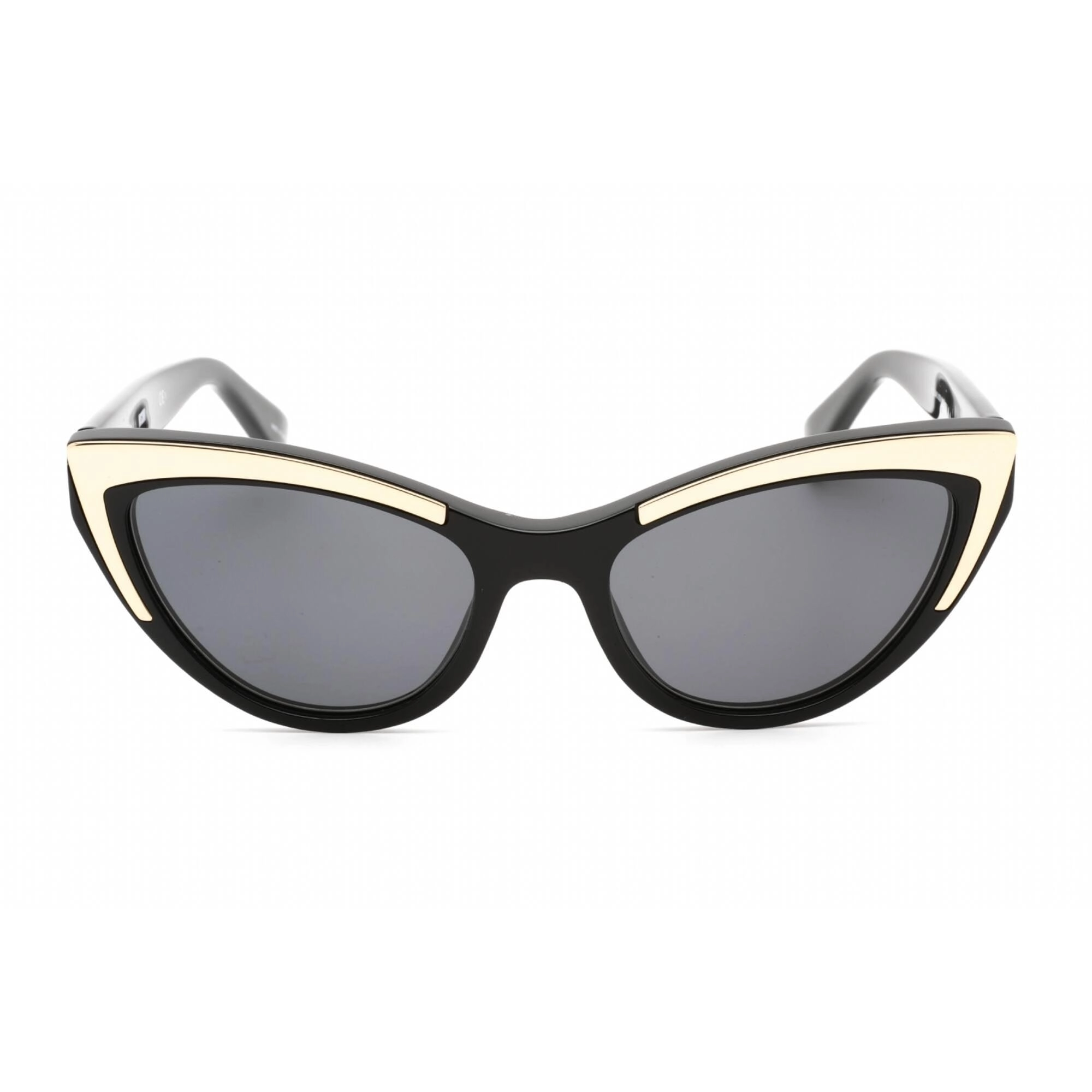 Moschino Men's Sunglasses - Black Aviator Plastic Frame Grey Lens | MOS094/S 807/IR