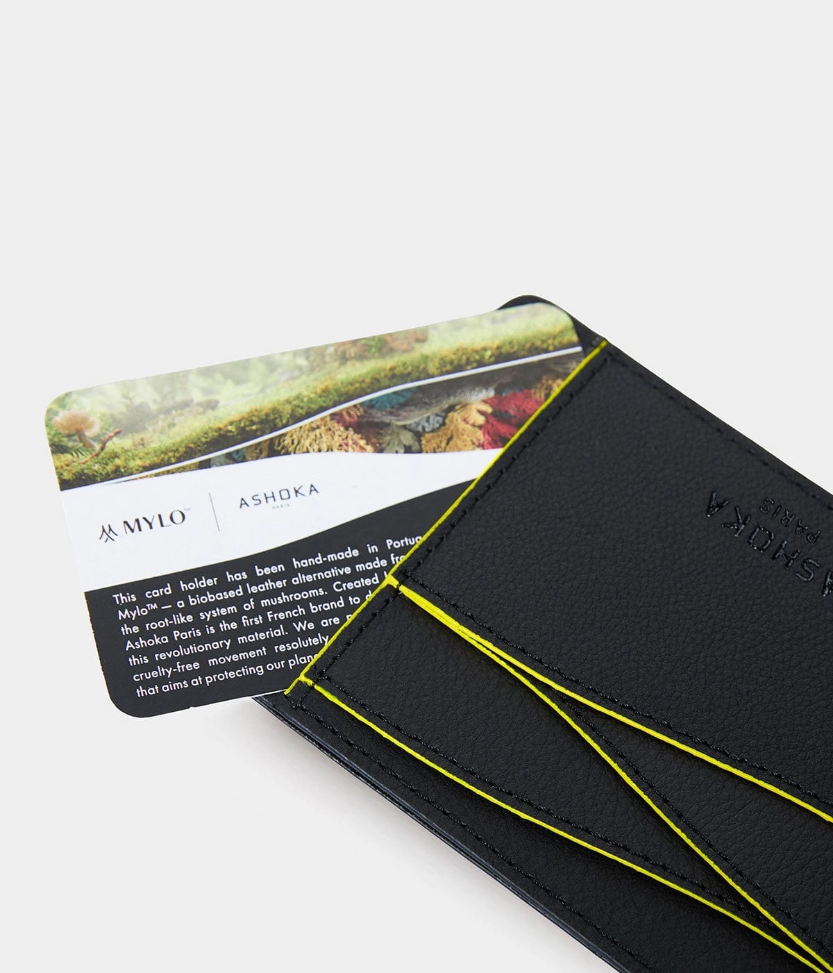 Mylo™️ Vegan Mushroom Leather Large Card Holder | Yellow