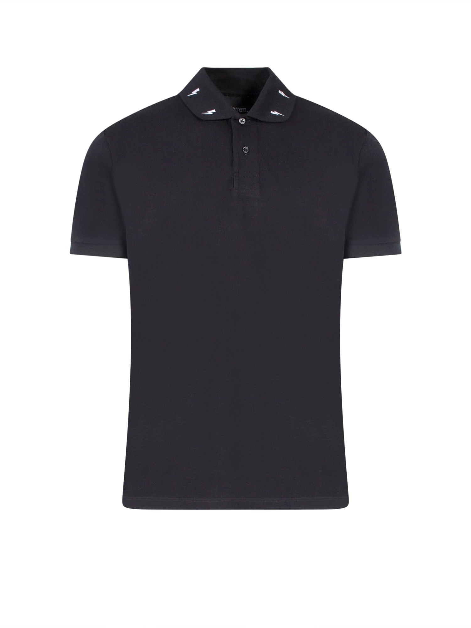 Neil Barrett Thunderbolt Print Polo Shirt