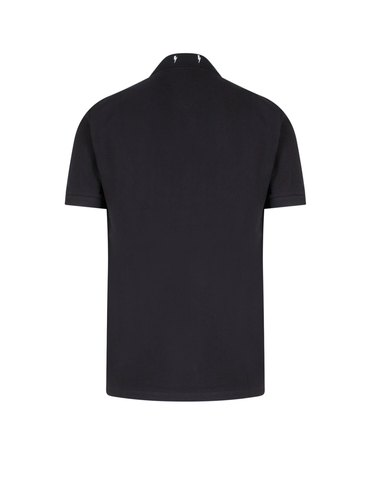 Neil Barrett Thunderbolt Print Polo Shirt