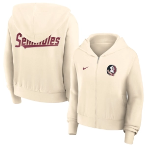 Nike Women's Seminole Logo/Seminoles Full-Zip Hoodie - Natural