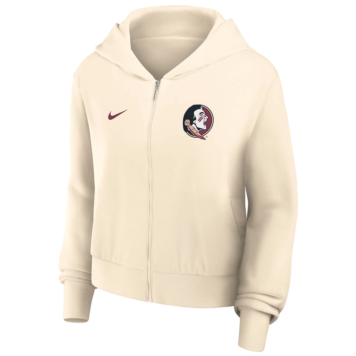 Nike Women's Seminole Logo/Seminoles Full-Zip Hoodie - Natural
