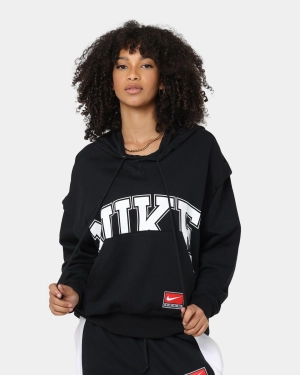 Nike Women's Sportswear Team Nike Fleece Hoodie Black/Black/White