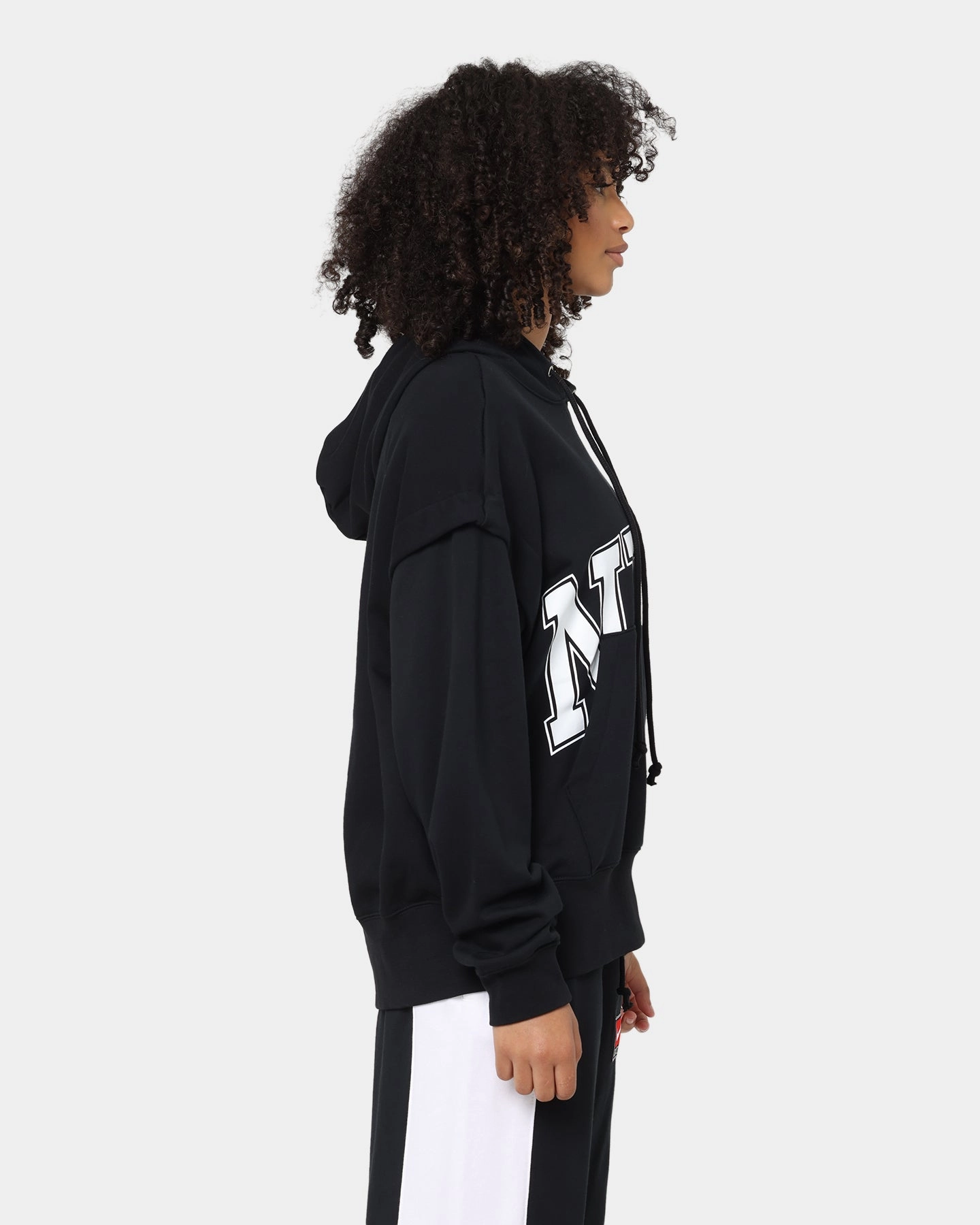 Nike Women's Sportswear Team Nike Fleece Hoodie Black/Black/White
