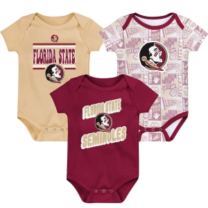 Outerstuff Infant Florida State Seminoles 3pc Creeper Set - Garnet/Gold/White
