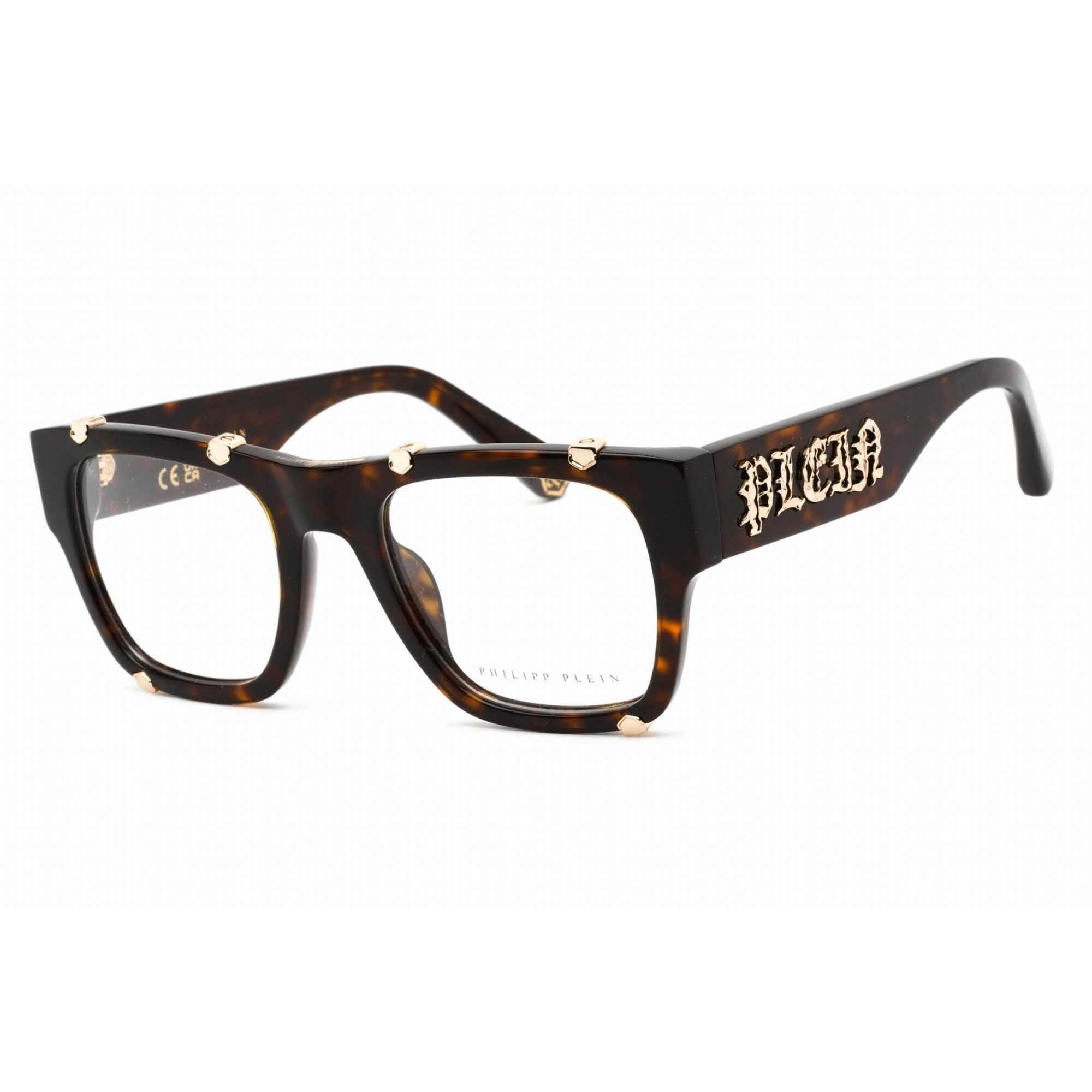 Philipp Plein Women's Eyeglasses - Brown Plastic Square Shape Frame | VPP042W 0722